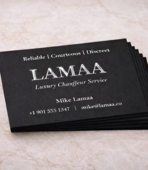 Визитка със Сребърен Топъл Печат