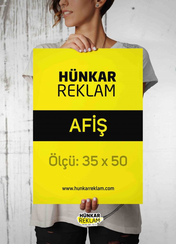 35X50 AFİŞ MOCKUP