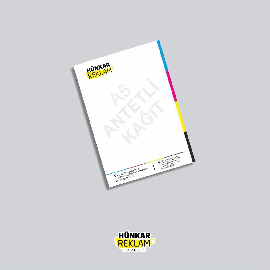 A5 RENKLİ ANTETLİ