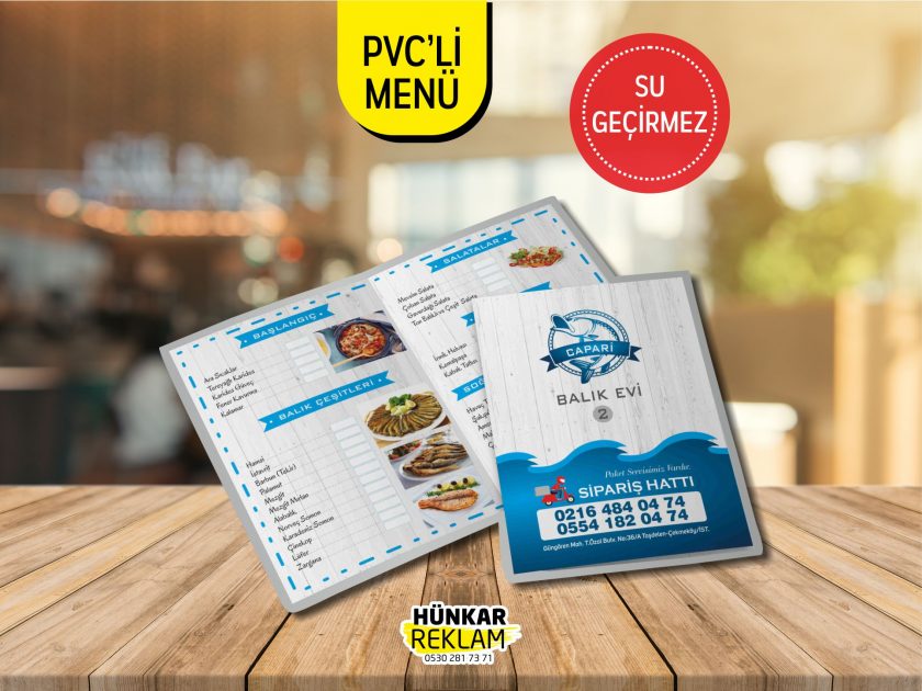PVCLİ MENÜ 1