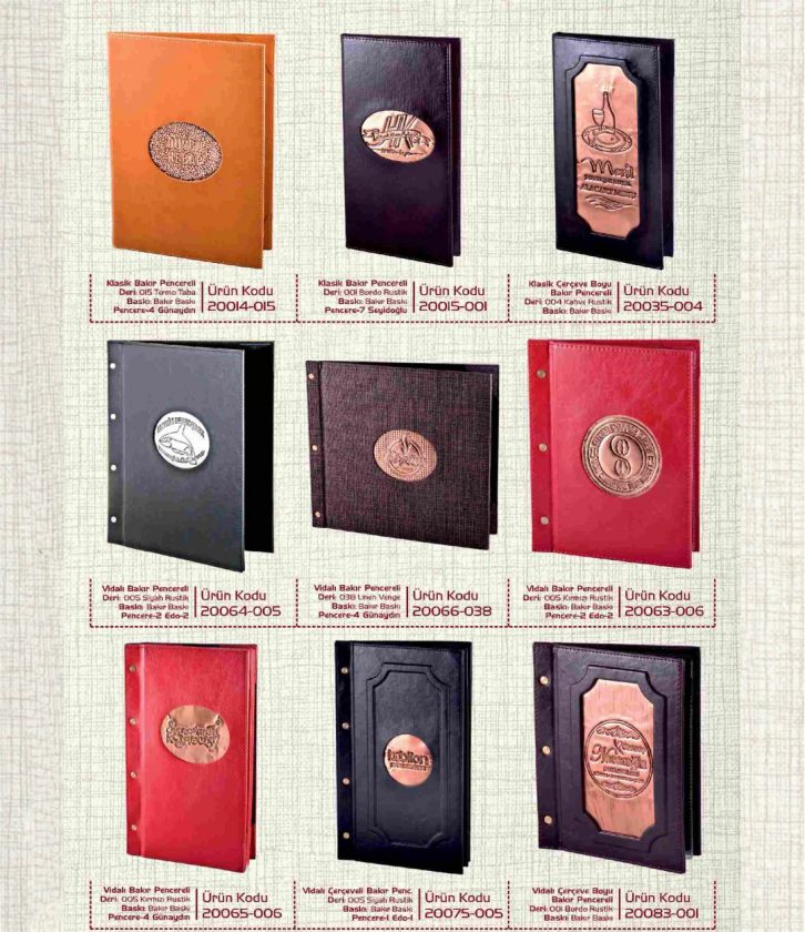 bakır pencereli menü 1