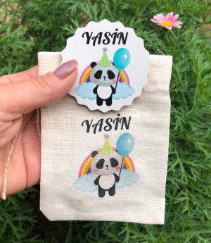 Дървен Магнит и Платнена Торбичка