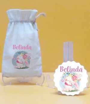 Дървен Магнит и Платнена Торбичка