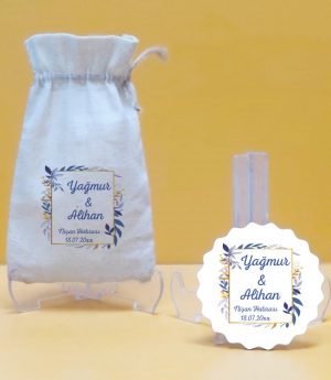 Дървен Магнит и Платнена Торбичка