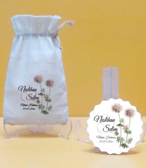 Дървен Магнит и Платнена Торбичка