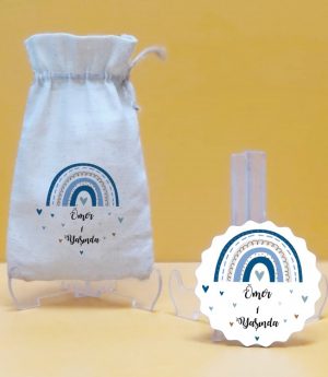 Дървен Магнит и Платнена Торбичка