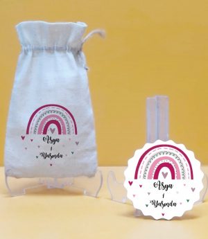 Дървен Магнит и Платнена Торбичка