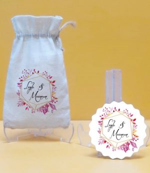 Дървен Магнит и Платнена Торбичка