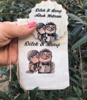 Дървен Магнит и Платнена Торбичка