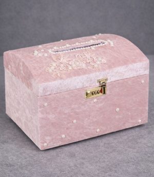 Пудрено Розов Сандък за Бижута с Код