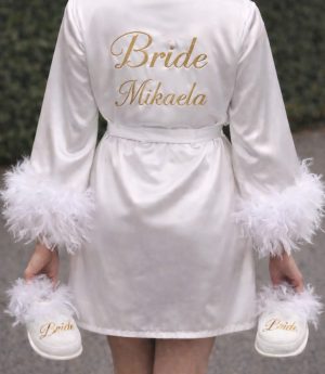 Халат и Пантофи с Персонализиран Печат