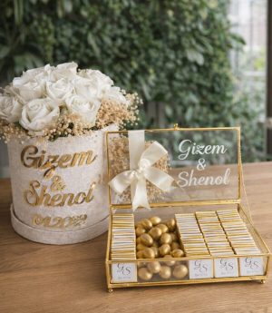 Цвете за Искане на Ръка и Шоколад