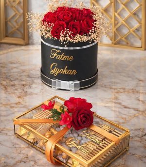 Цвете за Искане на Ръка и Шоколад