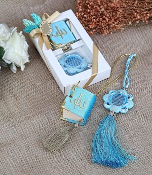 Комплект Варианти: Мини Коран + Автомобилна Украса с Надпис „Аятел Курси“