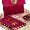 Şantuk Kumaş Kaplı Yasin Kitabı – Çanta Boy – İsme Özel Plakalı – Seccadeli – Tesbihli – Keseli – KIRMIZI Renk