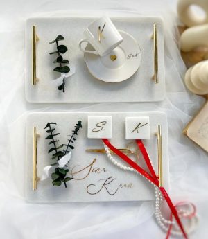 Мраморен Годежен Комплект 3в1