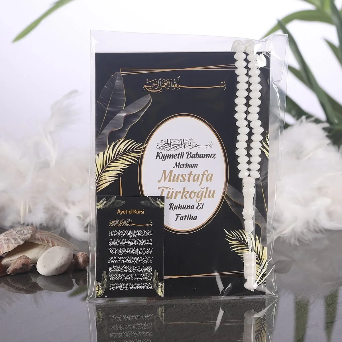 yasin – tesbih – magnet – siyah gold