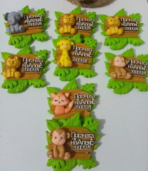 Магнити с Животински Фигури и Камъчета