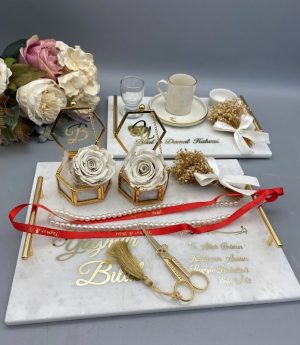 Мраморен Годежен Комплект 3в1