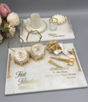 Мраморен Годежен Комплект 2в1