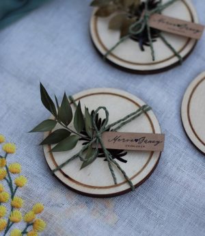 Дървена Подложка за Чаша