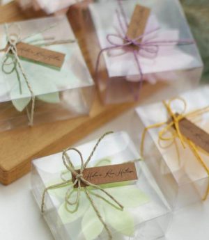 Свещ Palmate в Прозрачна Кутия