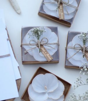 Свещ Орхидея с Крафт Кутия