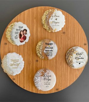 Златни Епоксидни Магнити с Камъни