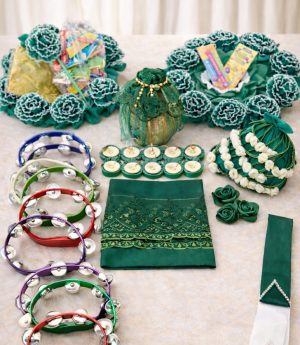 174 Части Зелен Комплект за Къна