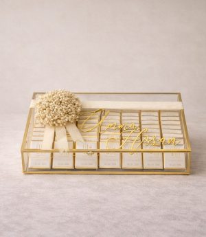 Видове Шоколади в Стъклена Златна Кутия