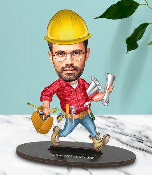 Персонализирано Карикатурно Библо С Дизайн На Архитект