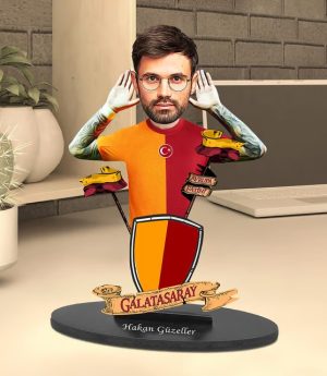 Персонализирано Карикатурно Библо С Жълто-Червен Фенски Дизайн