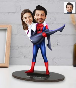 Персонализирано Карикатурно Библо С Дизайн На Двойка Спайдърмен