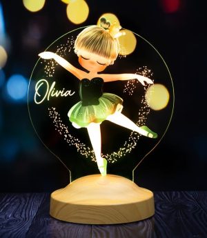 Подарък Балерина, LED Лампа Подарък За Детска Стая За Момиче