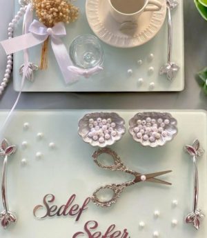 Перлен Комплект Табли За Обручение И Годеж