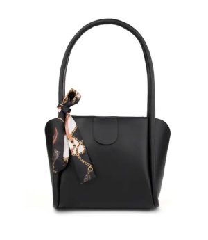 Дамска Чанта С Фулар И Цип – За Ръка И Рамо