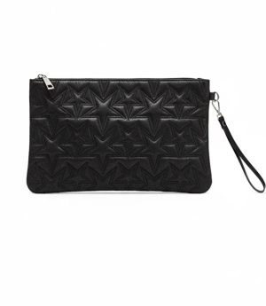 Дамски Портфейл И Чанта За Ръка С Презрамка И Звезден Десен