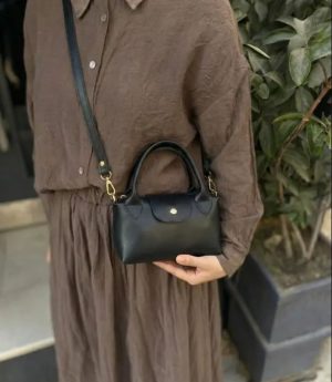 Дамска Минималистична Мини Чанта За Ръка И Рамо