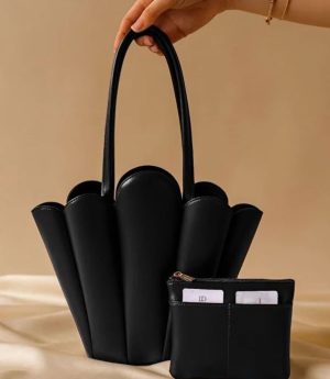 Дамска Чанта За Рамо С Дизайн И Портмоне