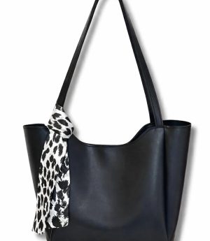 Дамска Чанта с Фишу и Цип за Ръка и Рамо